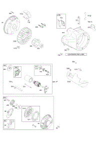 Blower Housing / Shrouds, Electric Starter, Flywheel, Rewind Starter parts for Briggs & Stratton Engine 212317-0118-E9 from AppliancePartsPros.com