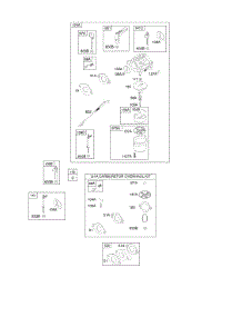 Carburetor, Kit - Carburetor Overhaul parts for Briggs & Stratton Engine 212417-0118-E1 from AppliancePartsPros.com