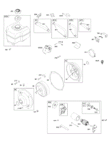 Electric Starter, Fuel Supply, Gear Reduction parts for Briggs & Stratton Engine 213432-0100-E1 from AppliancePartsPros.com