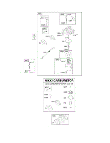 Carburetor, Kit - Carburetor Overhaul parts for Briggs & Stratton Engine 213432-0111-E1 from AppliancePartsPros.com