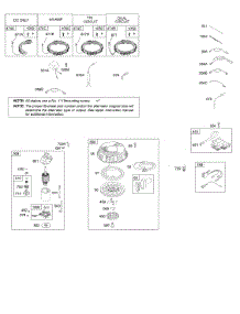 Alternator, Electric Starter, Ignition, Rewind Starter parts for Briggs & Stratton Engine 215707-0118-B1 from AppliancePartsPros.com