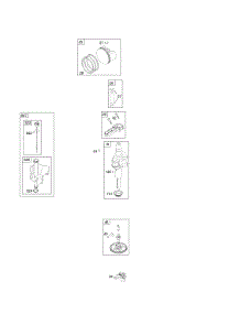 Camshaft, Crankshaft, Lubrication, Piston, Rings, Connecting Rod parts for Briggs & Stratton Engine 215707-0467-E1 from AppliancePartsPros.com