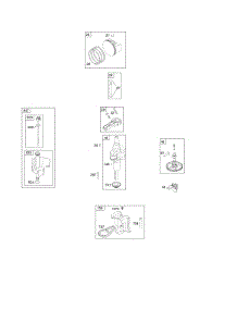 Camshaft, Crankshaft, Piston, Rings, Connecting Rod parts for Briggs & Stratton Engine 215802-4141-F1 from AppliancePartsPros.com