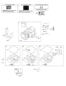 Cylinder, Engine Sump, Lubrication parts for Briggs & Stratton Engine 215802-4141-F1 from AppliancePartsPros.com