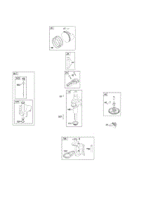 Camshaft, Crankshaft, Lubrication, Piston, Rings, Connecting Rod parts for Briggs & Stratton Engine 215902-0130-E1 from AppliancePartsPros.com