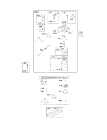 Carburetor, Kit - Carburetor Overhaul parts for Briggs & Stratton Engine 216115-0111-E1 from AppliancePartsPros.com