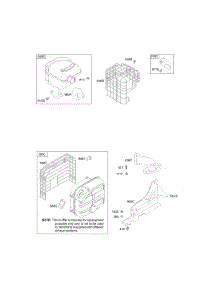 Exhaust System parts for Briggs & Stratton Engine 216312-0118-B1 from AppliancePartsPros.com