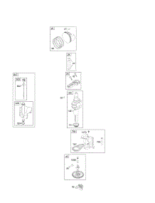 Camshaft, Crankshaft, Lubrication, Piston, Rings, Connecting Rod parts for Briggs & Stratton Engine 216907-0126-E1 from AppliancePartsPros.com