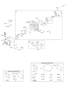 Cylinder Head, Gasket Set - Engine, Gasket Set - Valve, Intake Manifold, Valves parts for Briggs & Stratton Engine 217707-0299-E1 from AppliancePartsPros.com