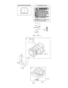 Cylinder, Engine Sump, Operator's Manual, Warning Label parts for Briggs & Stratton Engine 217707-0390-B1 from AppliancePartsPros.com