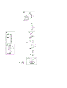 Camshaft, Crankshaft, Lubrication, Piston, Rings, Connecting Rod parts for Briggs & Stratton Engine 217707-0391-B1 from AppliancePartsPros.com