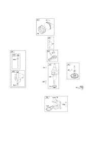 Camshaft, Crankshaft, Piston, Rings, Connecting Rod parts for Briggs & Stratton Engine 217907-0128-E1 from AppliancePartsPros.com