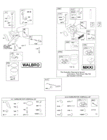 Carburetor, Kit - Carburetor Overhaul parts for Briggs & Stratton Engine 217977-0129-G1 from AppliancePartsPros.com