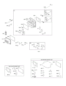 Cylinder Head, Gasket Set - Engine, Gasket Set - Valve, Intake Manifold, Valves parts for Briggs & Stratton Engine 217977-0129-G5 from AppliancePartsPros.com