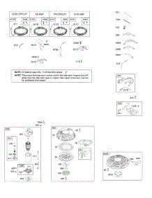 Alternator, Electric Starter, Ignition, Rewind Starter parts for Briggs & Stratton Engine 217977-0157-G5 from AppliancePartsPros.com
