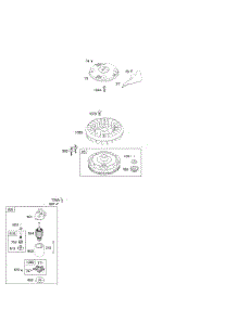Electric Starter, Flywheel parts for Briggs & Stratton Engine 218707-0373-E1 from AppliancePartsPros.com