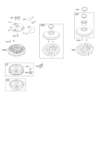 Flywheel parts for Briggs & Stratton Engine 219707-0380-E1 from AppliancePartsPros.com
