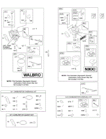 Carburetor, Kit - Carburetor Overhaul parts for Briggs & Stratton Engine 219707-0712-B1 from AppliancePartsPros.com
