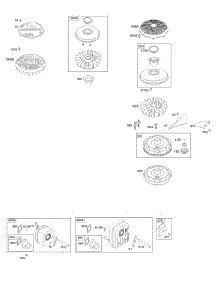 Exhaust System, Flywheel parts for Briggs & Stratton Engine 219807-0146-B1 from AppliancePartsPros.com
