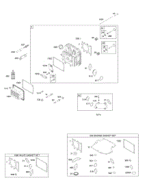 Cylinder Head, Gasket Set - Engine, Gasket Set - Valve, Intake Manifold, Valves parts for Briggs & Stratton Engine 219807-0146-B2 from AppliancePartsPros.com