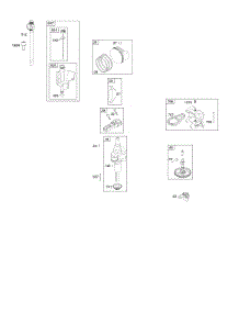 Camshaft, Crankshaft, Lubrication, Piston, Rings, Connecting Rod parts for Briggs & Stratton Engine 219807-2301-B1 from AppliancePartsPros.com
