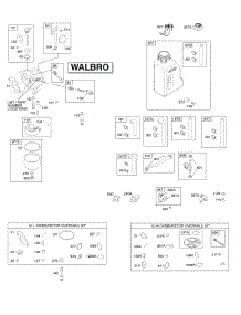 Carburetor, Fuel Supply, Kit - Carburetor Overhaul parts for Briggs & Stratton Engine 219902-0127-B1 from AppliancePartsPros.com