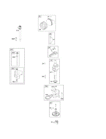 Camshaft, Crankshaft, Lubrication, Piston, Rings, Connecting Rod parts for Briggs & Stratton Engine 219902-3015-G5 from AppliancePartsPros.com