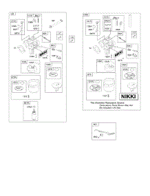 Carburetor parts for Briggs & Stratton Engine 219972-0141-B1 from AppliancePartsPros.com