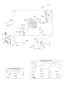 Cylinder Head, Gasket Set - Engine, Gasket Set - Valve, Intake Manifold, Valves parts for Briggs & Stratton Engine 219977-3130-G1 from AppliancePartsPros.com