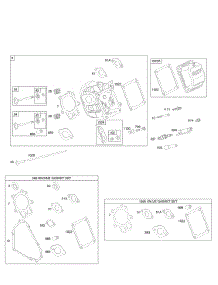 Cylinder Head, Gasket Set - Engine, Gasket Set - Valve, Valves parts for Briggs & Stratton Engine 21A114-0017-E1 from AppliancePartsPros.com