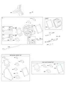 Cylinder Head, Gasket Set - Engine, Gasket Set - Valve, Valves parts for Briggs & Stratton Engine 21A414-0540-E1 from AppliancePartsPros.com