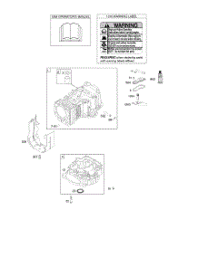 Cylinder, Engine Sump, Operator's Manual, Warning Label parts for Briggs & Stratton Engine 21A707-0260-E1 from AppliancePartsPros.com