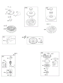 Electric Starter, Flywheel, Rewind Starter parts for Briggs & Stratton Engine 21A807-0130-B1 from AppliancePartsPros.com