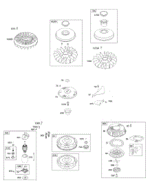 Controls, Electric Starter, Flywheel, Rewind Starter parts for Briggs & Stratton Engine 21A977-0156-E1 from AppliancePartsPros.com