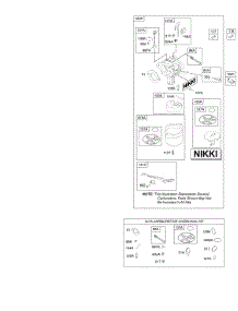 Carburetor, Kit - Carburetor Overhaul parts for Briggs & Stratton Engine 21A977-0173-B1 from AppliancePartsPros.com
