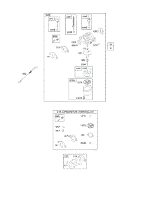 Carburetor, Kit - Carburetor Overhaul parts for Briggs & Stratton Engine 21B414-0019-E1 from AppliancePartsPros.com