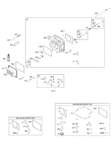 Cylinder Head, Gasket Set - Engine, Gasket Set - Valve, Valves parts for Briggs & Stratton Engine 21B707-0453-E1 from AppliancePartsPros.com
