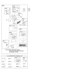 Carburetor, Kit - Carburetor Overhaul parts for Briggs & Stratton Engine 21B707-0505-B2 from AppliancePartsPros.com