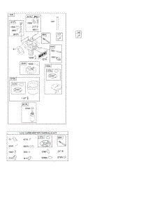 Carburetor, Kit - Carburetor Overhaul parts for Briggs & Stratton Engine 21B807-0125-B1 from AppliancePartsPros.com