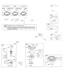 Alternator, Electric Starter, Ignition parts for Briggs & Stratton Engine 21B807-0668-B1 from AppliancePartsPros.com