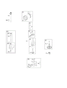 Camshaft, Crankshaft, Lubrication, Piston, Rings, Connecting Rod parts for Briggs & Stratton Engine 21B807-0884-B1 from AppliancePartsPros.com