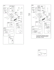 Carburetor parts for Briggs & Stratton Engine 21B977-0136-B1 from AppliancePartsPros.com