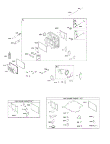 Cylinder Head, Gasket Set - Engine, Gasket Set - Valve, Intake Manifold, Valves parts for Briggs & Stratton Engine 21B977-0136-B1 from AppliancePartsPros.com
