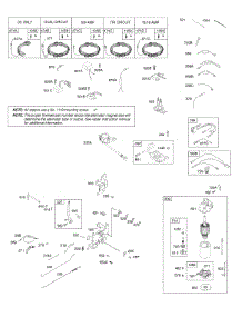 Alternator, Controls, Electric Starter, Governor Spring, Ignition parts for Briggs & Stratton Engine 21B977-0163-E1 from AppliancePartsPros.com