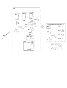 Carburetor, Kit - Carburetor Overhaul parts for Briggs & Stratton Engine 21C114-0370-E2 from AppliancePartsPros.com
