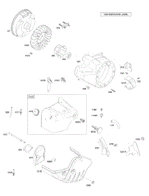 Blower Housing / Shrouds, Flywheel parts for Briggs & Stratton Engine 21C114-0543-E1 from AppliancePartsPros.com
