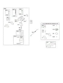 Carburetor, Kit - Carburetor Overhaul parts for Briggs & Stratton Engine 21C337-0110-E1 from AppliancePartsPros.com