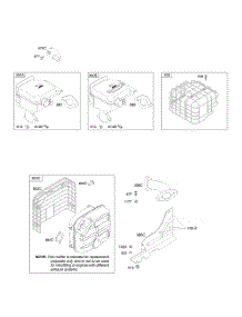 Exhaust System parts for Briggs & Stratton Engine 21C337-0110-E1 from AppliancePartsPros.com