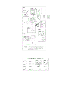 Carburetor, Kit - Carburetor Overhaul parts for Briggs & Stratton Engine 21D807-1546-G5 from AppliancePartsPros.com