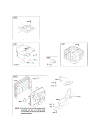 Exhaust System parts for Briggs & Stratton Engine 21M214-0114-E1 from AppliancePartsPros.com